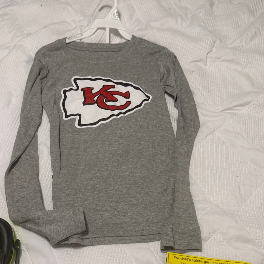 Kansas City Chiefs Kids Gray Long Sleeve Shirt and pants